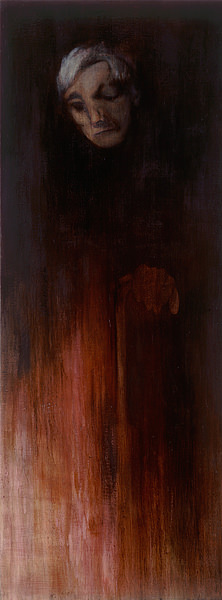 ZU F.G. [Zwei alte Männer], 2005; öl/Leinwand, 160 x 60 cm