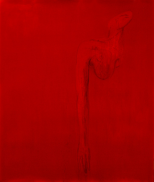 HAUT X, 1996, öl/Papier, 180 x 153 cm